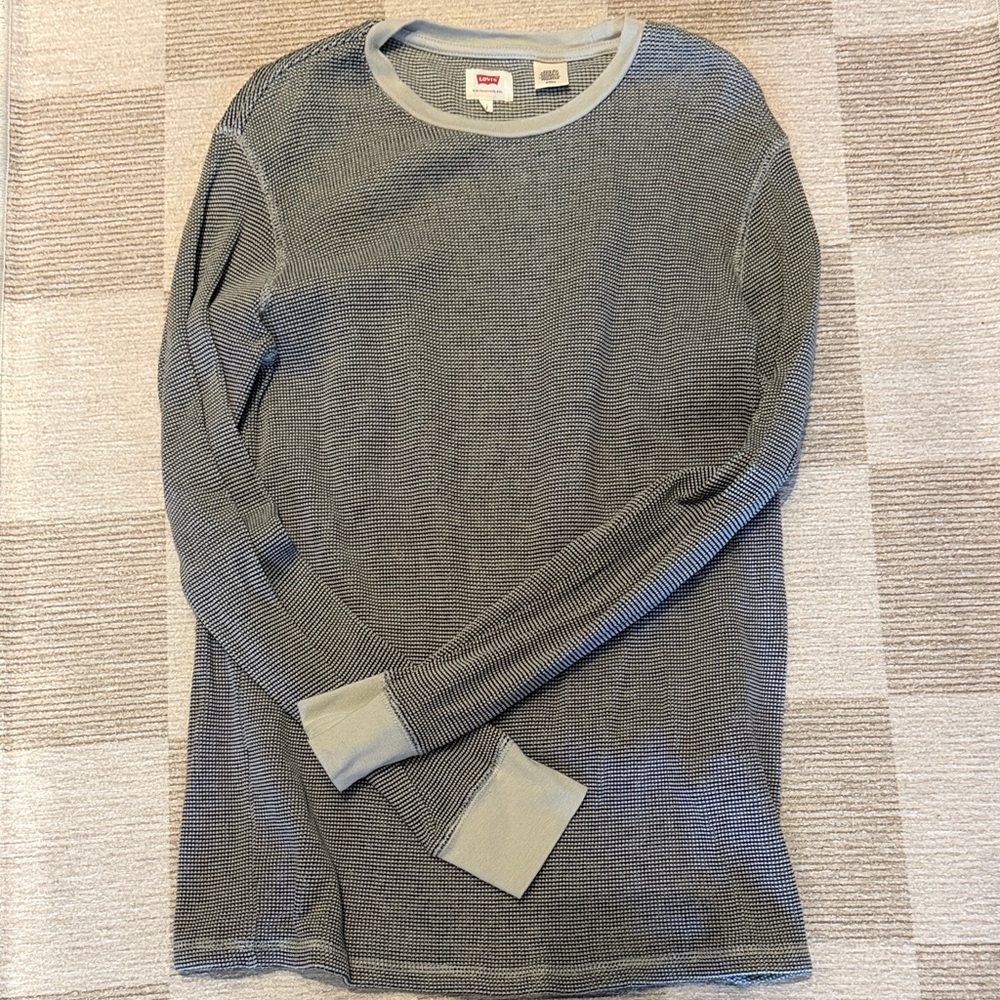 Levi's Black and Gray Long Sleeve Shirt